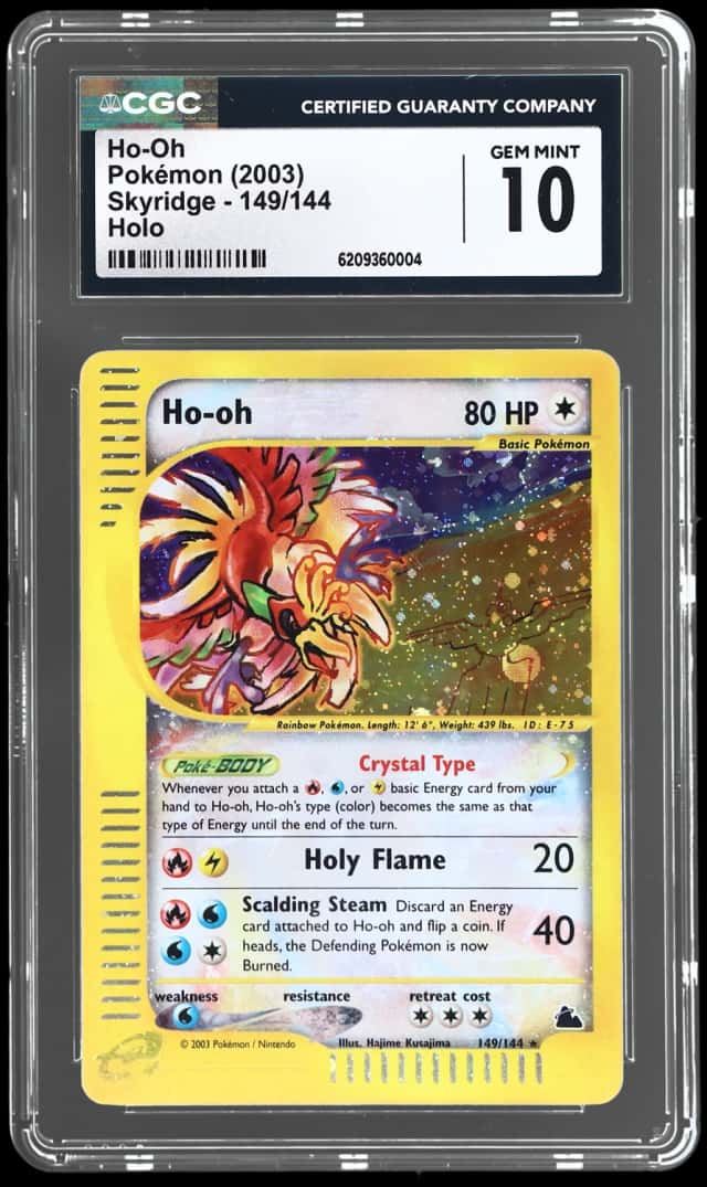 2003 Pokemon Skyridge Holo Ho Oh #149