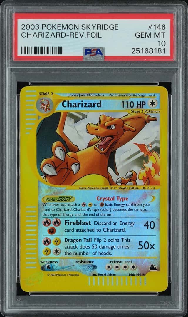 2003 Pokemon Skyridge Reverse Holo Charizard #146