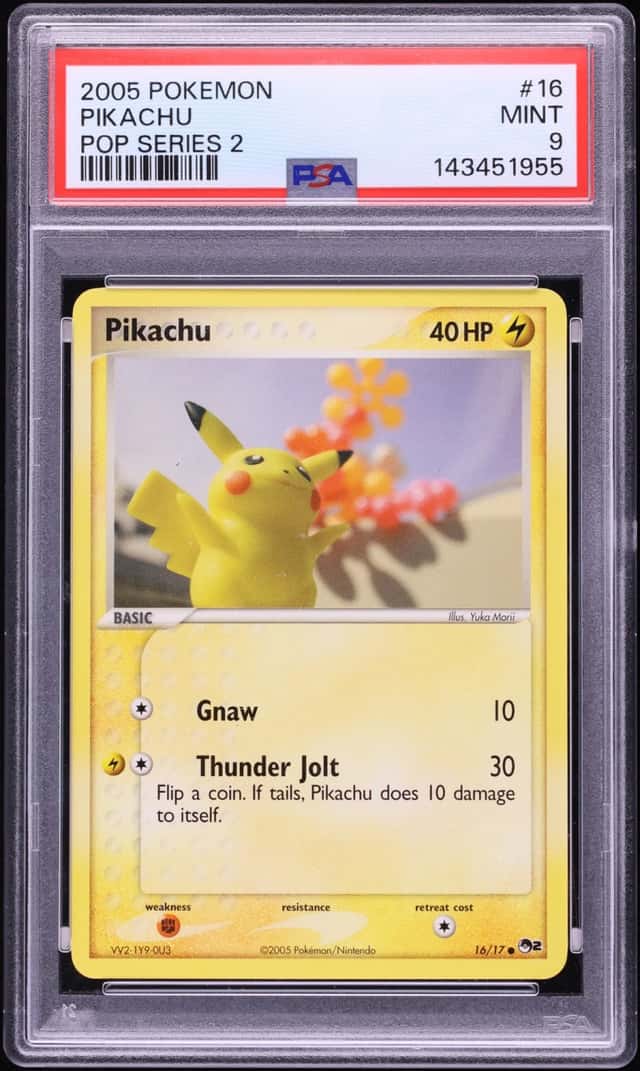 2005 Pokemon POP Series 2 Pikachu #16 PSA 9 MINT