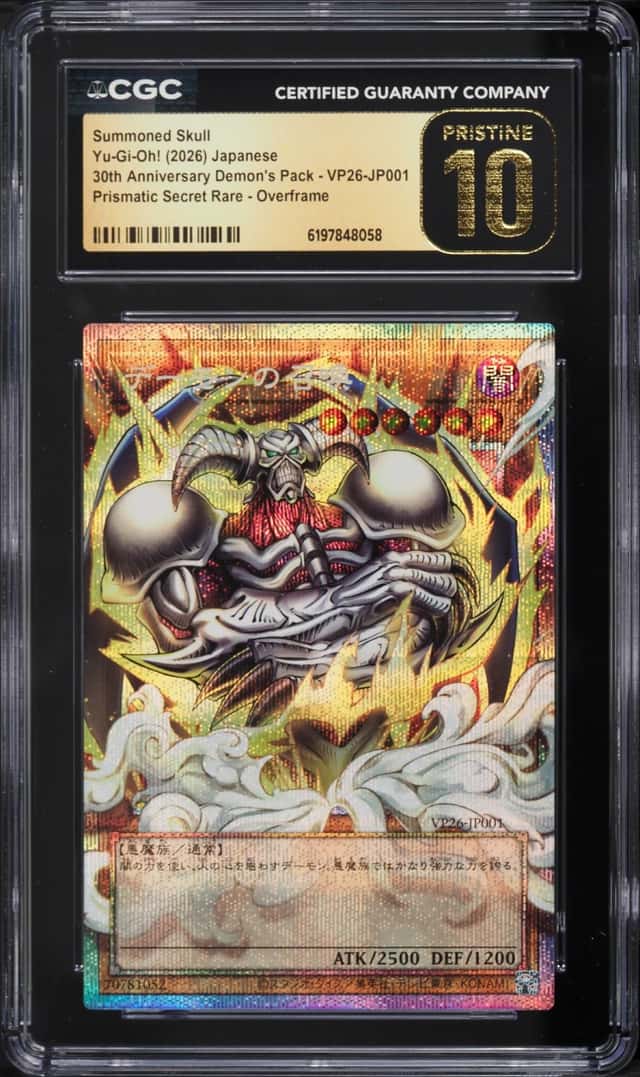 2026 Yu-Gi-Oh! Japanese 30th Anniversary Demon's Pack Summoned Skull #VP26-JP001 CGC 10