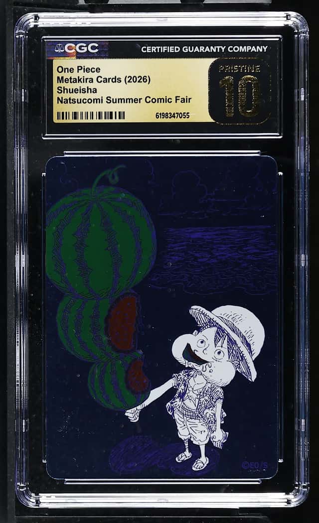 CGC Pristine 10 ONE PIECE Watermelon Luffy Promo NATSUCOMI 2026 MetaKira Foil 39
