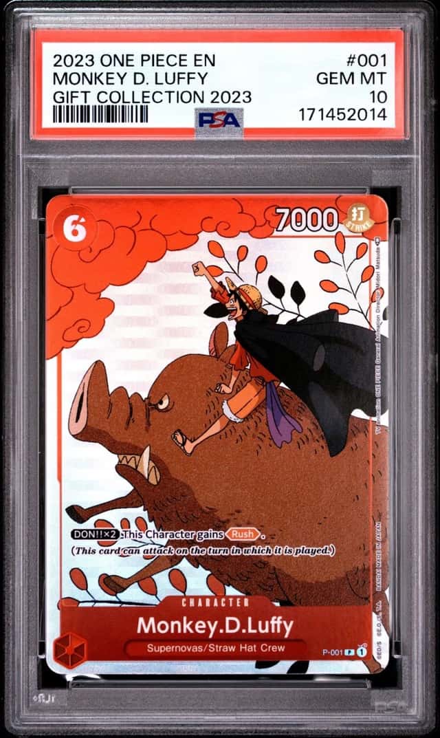 2023 ONE PIECE GIFT COLLECTION 2023 #001 MONKEY D. LUFFY PSA 10
