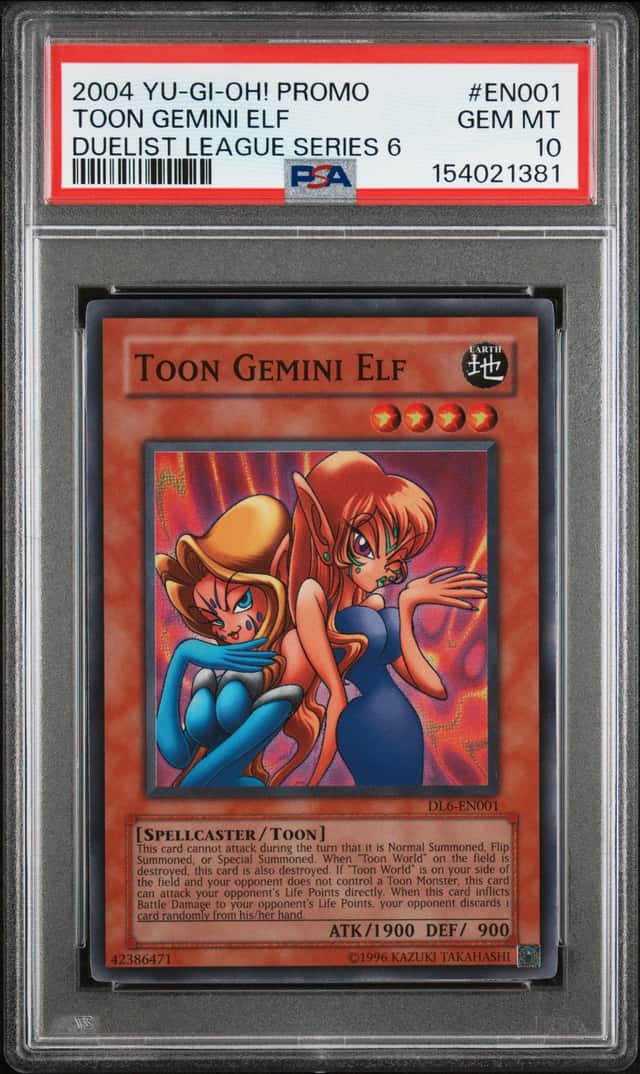 Toon Gemini Elf DL06-EN001 Super Rare Promo Yugioh PSA 10 *381