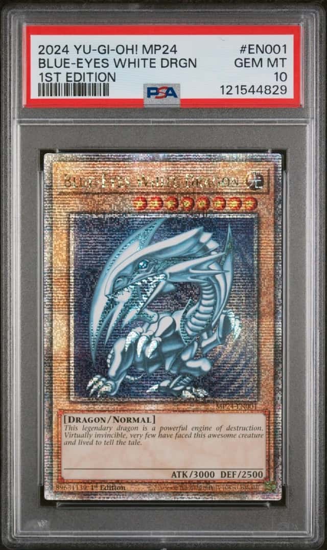 Blue Eyes White Dragon MP24-EN001 1st Edition QCR Yugioh PSA 10 *829