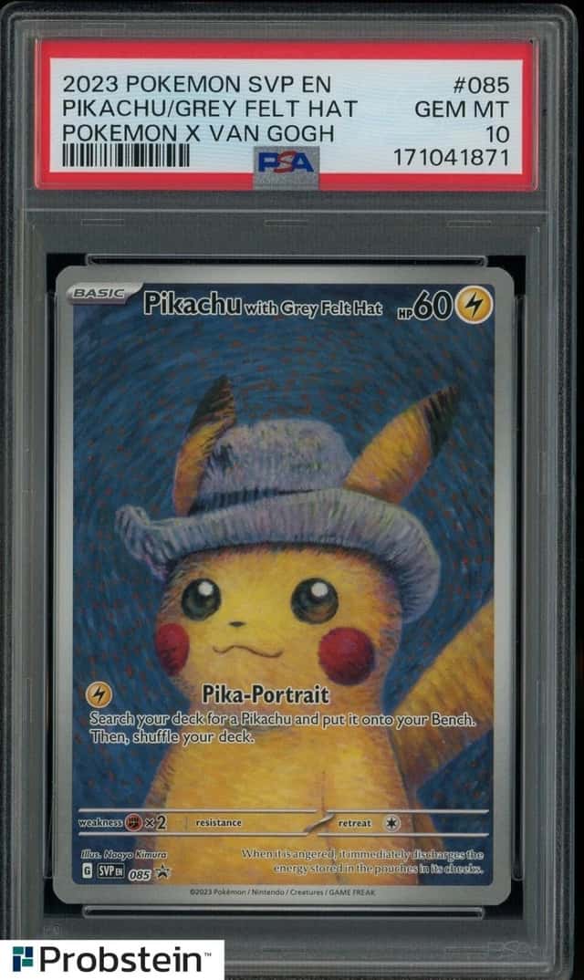Pikachu/Grey Felt Hat