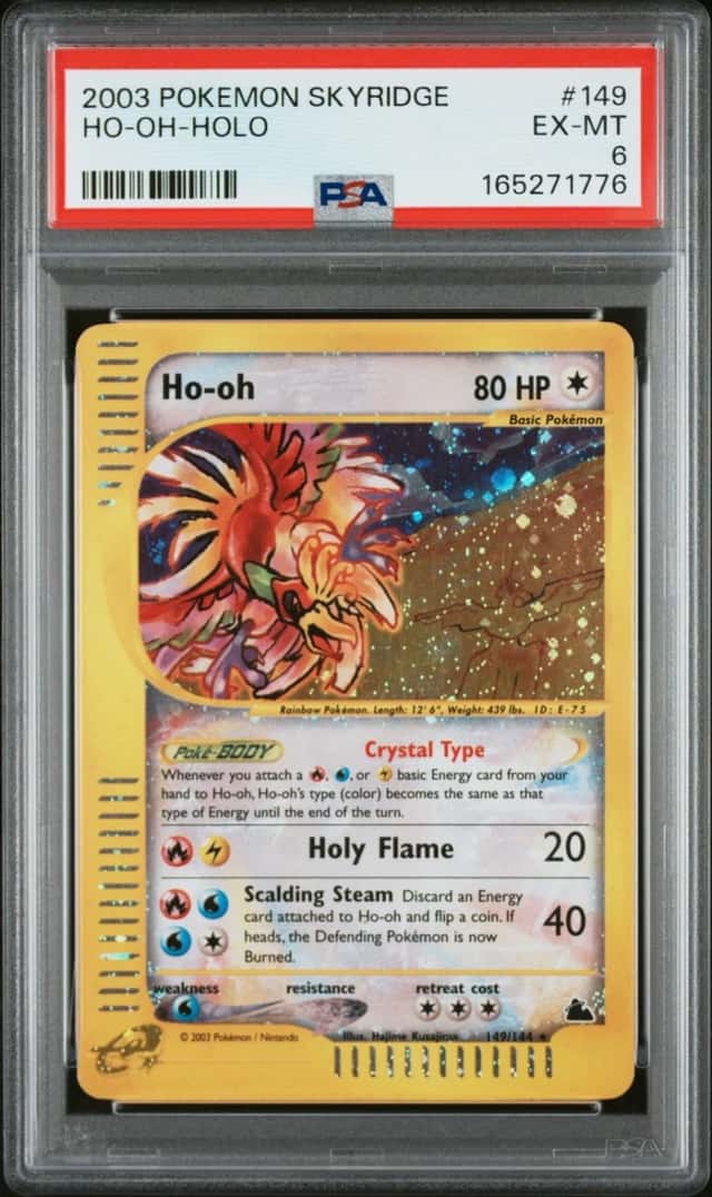 2003 POKEMON SKYRIDGE #149 HO-OH-HOLO PSA 6