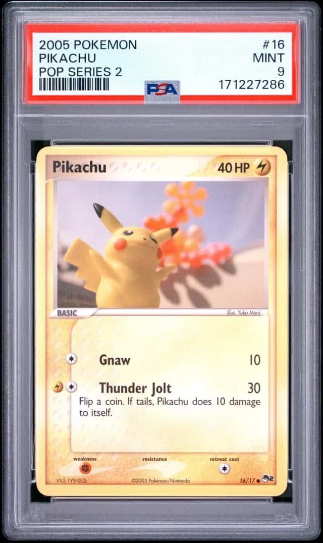 2005 POKEMON POP SERIES 2 #16 PIKACHU PSA 9