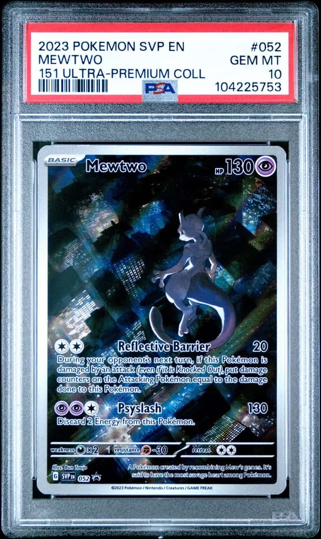 2023 Pokemon SVP EN 151 Ultra Premium Coll #052 Mewtwo PSA 10