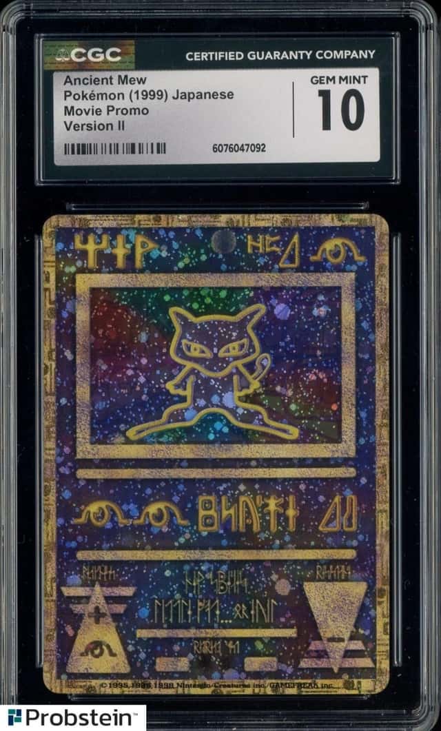1999 Pokemon Japanese Movie Promo Version II Ancient Mew CGC 10 GEM MINT