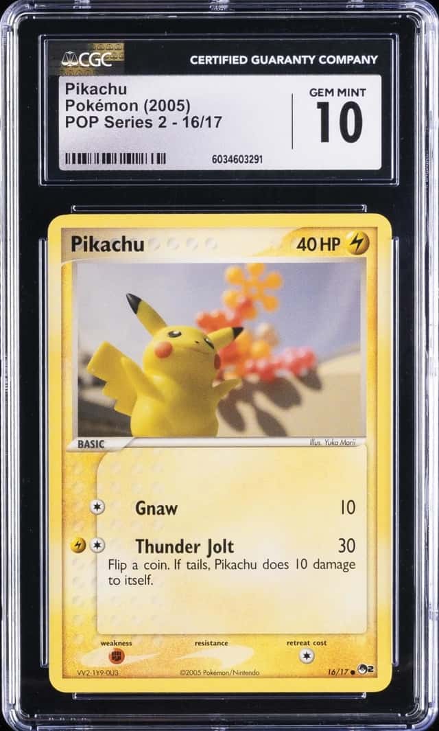 2005 POKEMON POP SERIES 2 #16 PIKACHU CGC 10
