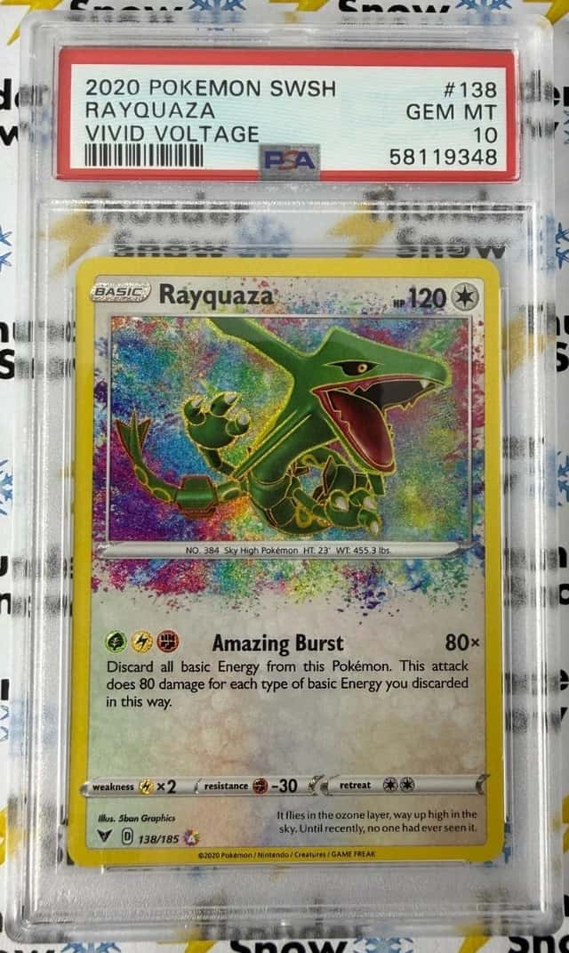 Rayquaza #138 Vivid Voltage 2020 Pokemon PSA 10