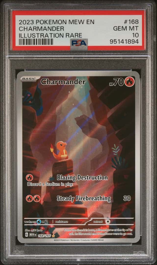 2023 Pokemon 151 English #168 Charmander PSA 10 Gem Mint Condition
