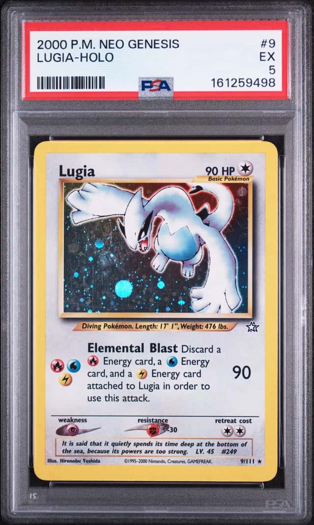 2000 Pokemon Neo Genesis Lugia Holo #9/111 PSA 5