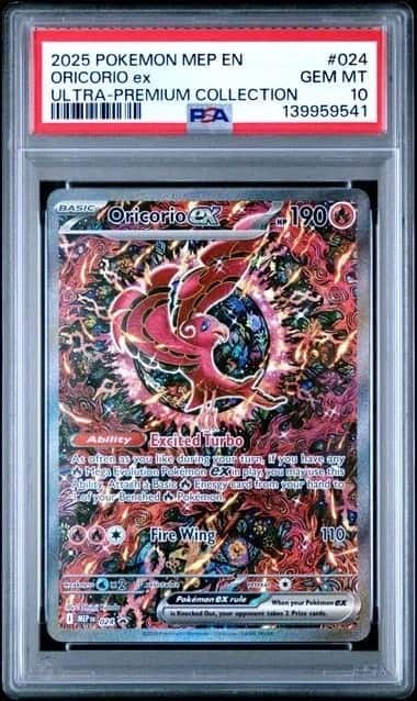 2025 Pokemon MEP EN Promo #024 Oricorio ex UPC PSA 10 GEM MINT