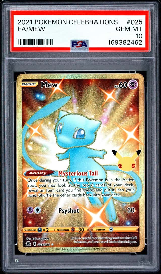 2021 POKEMON CELEBRATIONS #025 FULL ART/MEW PSA 10