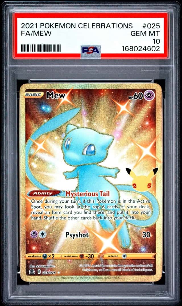 2021 POKEMON CELEBRATIONS #025 FULL ART/MEW PSA 10