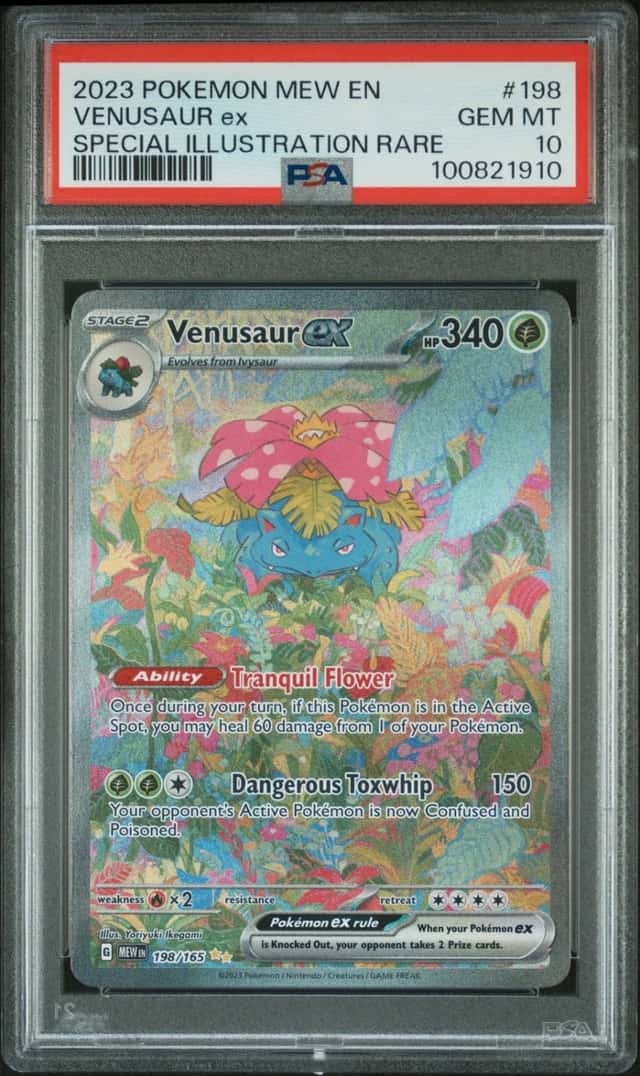 Pokemon Venusaur ex 151 198/165 Special Illustration Rare PSA 10 Gem Mint