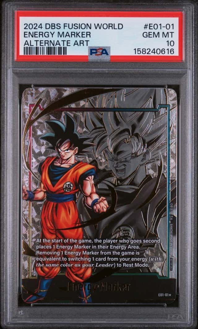 Dragon Ball Energy Marker Pk. 01 E01-01 Alternate Art PSA 10 Gem Mint