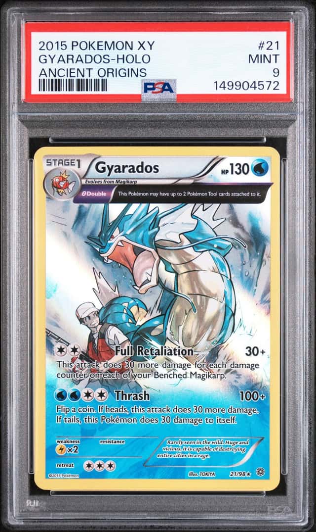 Pokemon PSA 9 Gyarados #21 Holo XY Ancient Origins 2015 NEW CERT