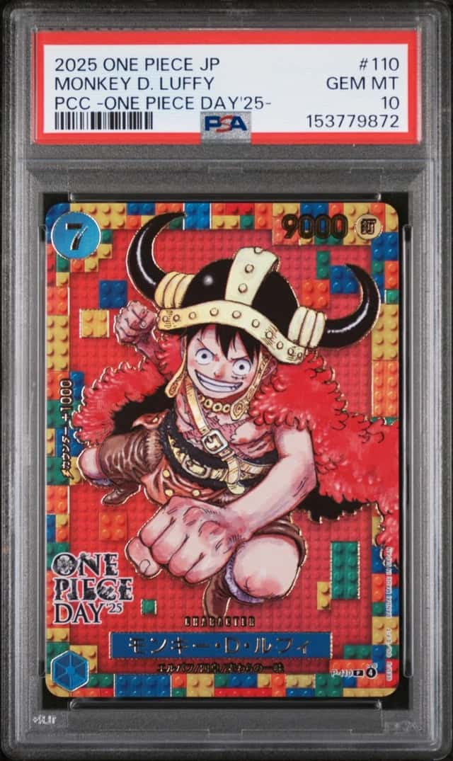 2025 ONE PIECE ONE PIECE DAY PROMO 25 #P-110 MONKEY D. LUFFY PSA 10 GEM MINT