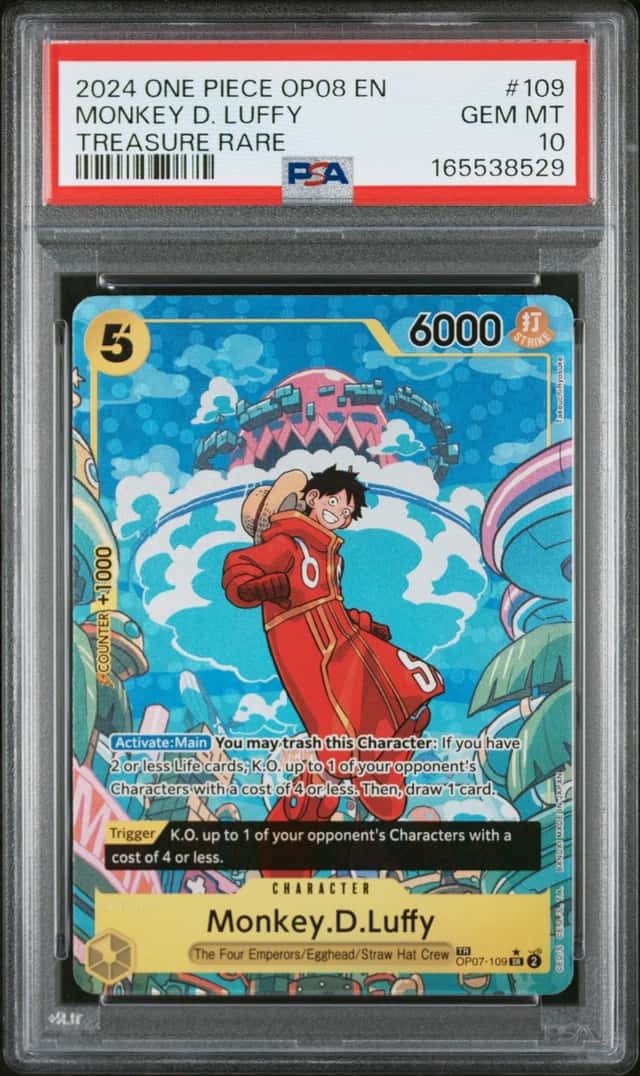 2024 One Piece Two Legends Treasure Rare Monkey D. Luffy #OP07109