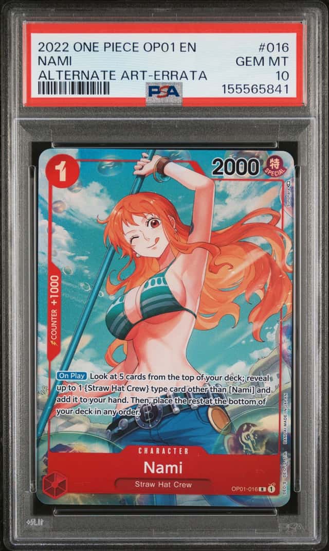 2022 One Piece Romance Dawn Alternate Art Errata Nami #OP01-016