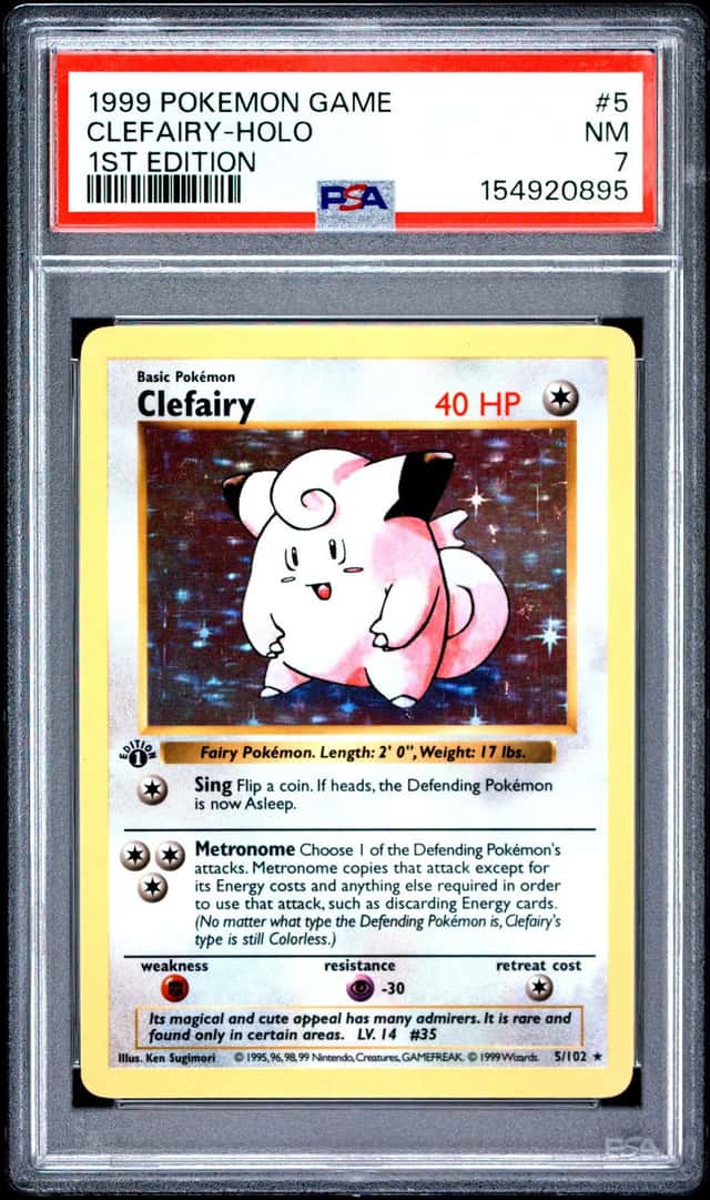 1999 Pokemon Base 1st Edition Holo Clefairy #5