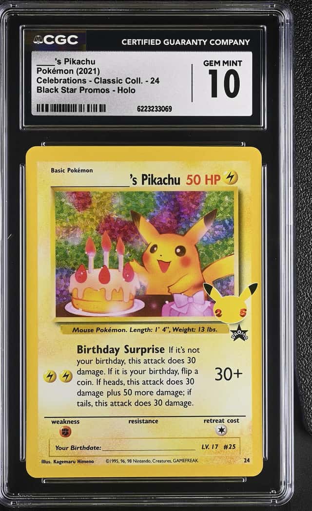 _____'s Pikachu STAMP [25th Anniversary] TEXTURED CONFETTI HOLO