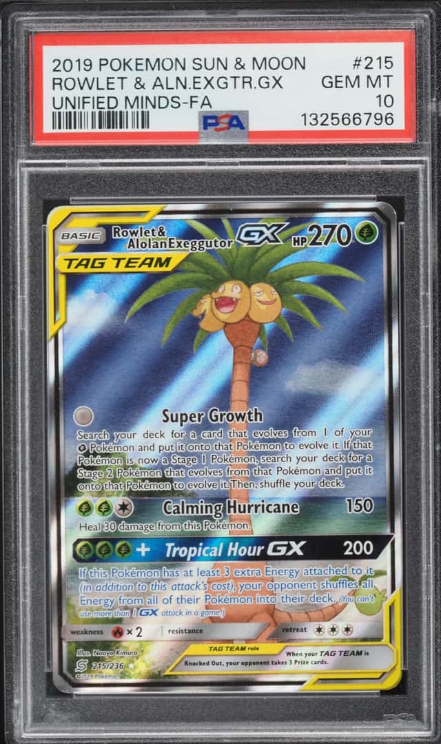 Rowlet & Alolan Exeggutor GX