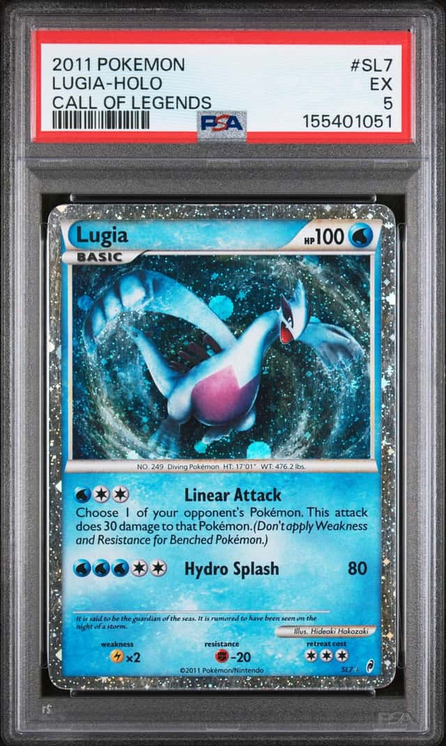 2011 POKEMON CALL OF LEGENDS #SL7 LUGIA-HOLO CALL OF LEGENDS PSA 5