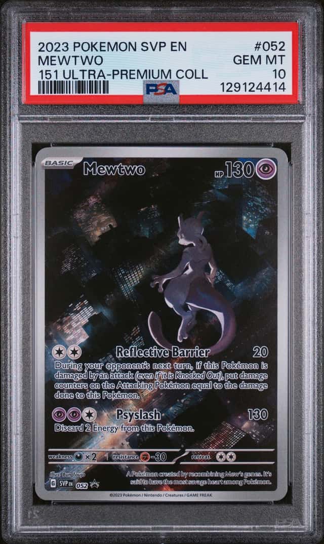 POKEMON MEWTWO 2023 SVP EN-SV BSP #052 151 ULTRA-PREM COLL PSA 10