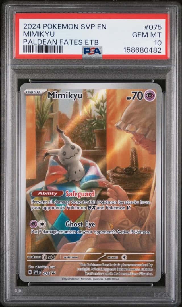 2024 POKEMON SVP EN-SV BLACK STAR PROMO #075 MIMIKYU PSA 10