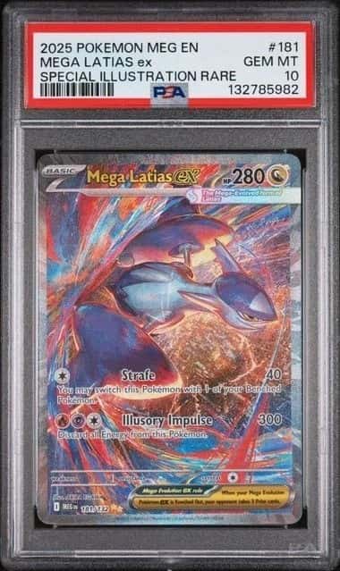 POKEMON MEGA LATIAS ex 2025 MEGA EVOLUTION #181 MEGA ILLUSTRATION RARE PSA 10