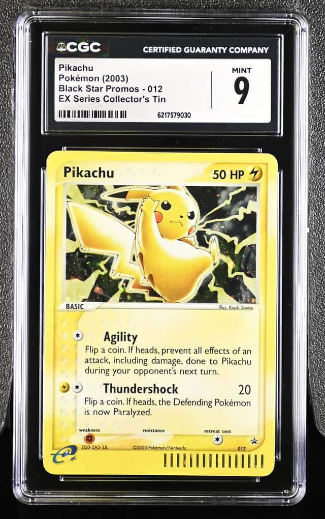 2003-2006 Pokemon Nintendo Black Star Promos Pikachu #012 CGC 9 MINT