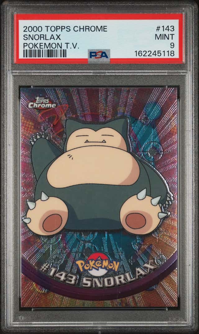 2000 Topps Chrome Pokemon Series 2 #143 Snorlax PSA 9 MINT