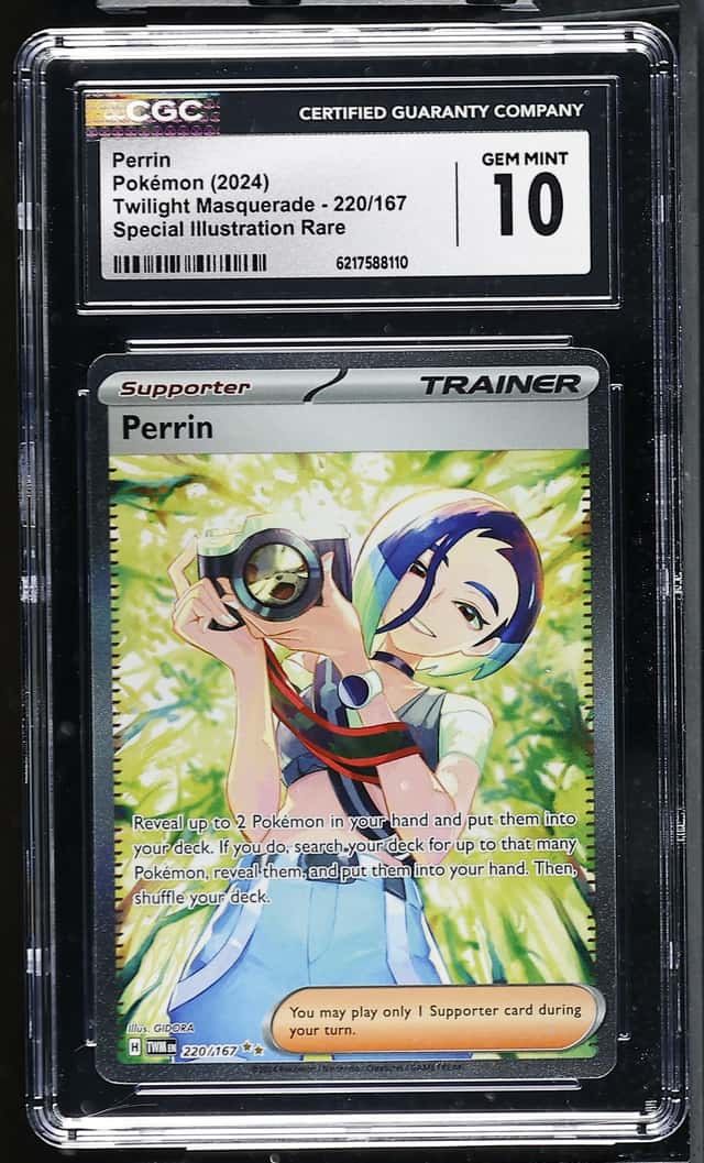 2024 Pokemon Twilight Masquerade Perrin Special Illustration Rare 220/167 CGC 10