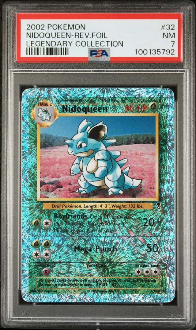 Pokemon Nidoqueen Reverse Holo Legendary Coll. 32 PSA 7