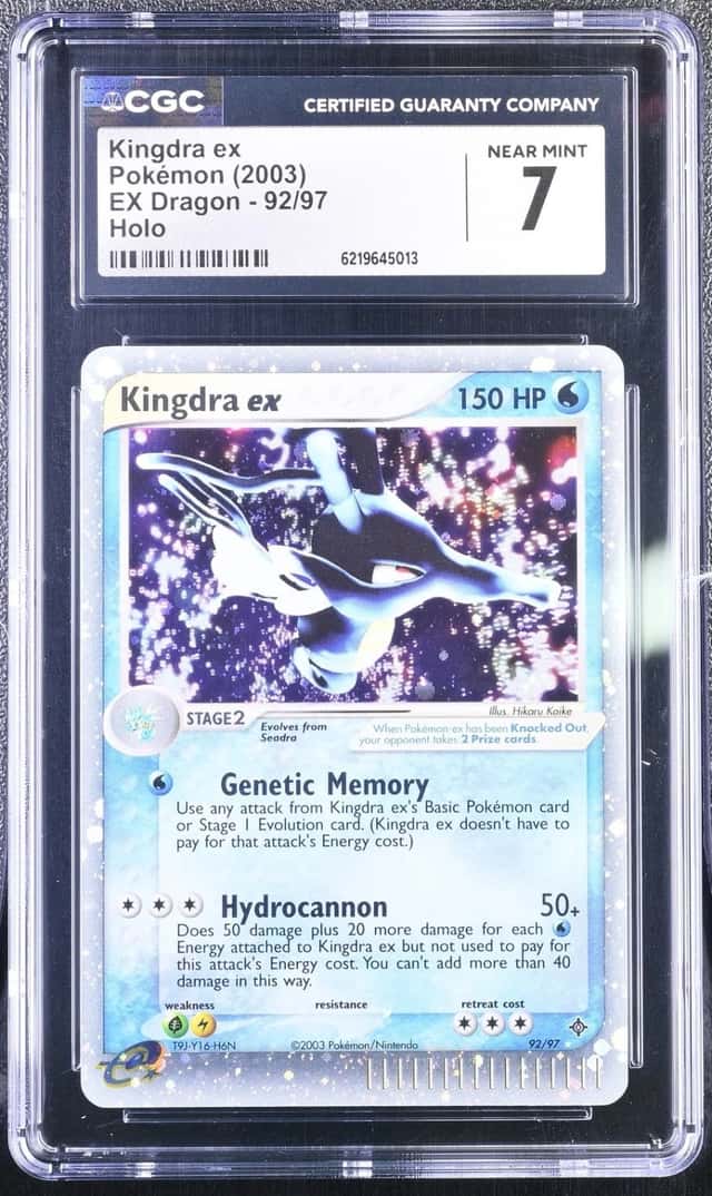 Pokemon Kingdra ex EX Dragon 92/97 Holo CGC 7