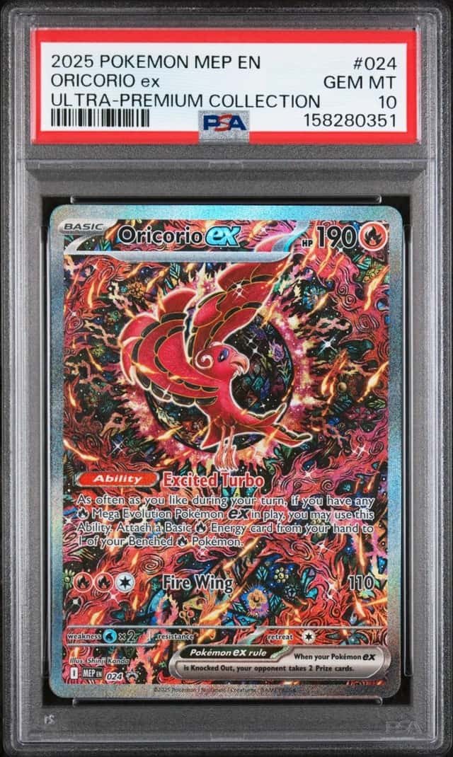 2025 POKEMON MEP PROMO ULTRA-PREMIUM COLLECTION #024 ORICORIO EX PSA 10