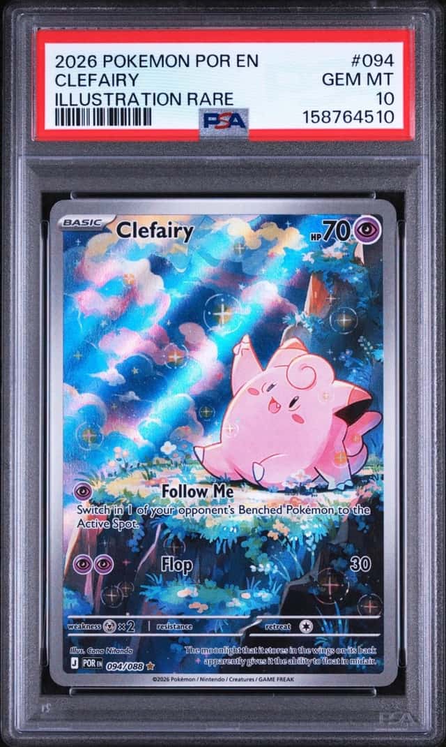 2026 POKEMON POR EN-PERFECT ORDER ILLUSTRATION RARE #094 CLEFAIRY PSA 10