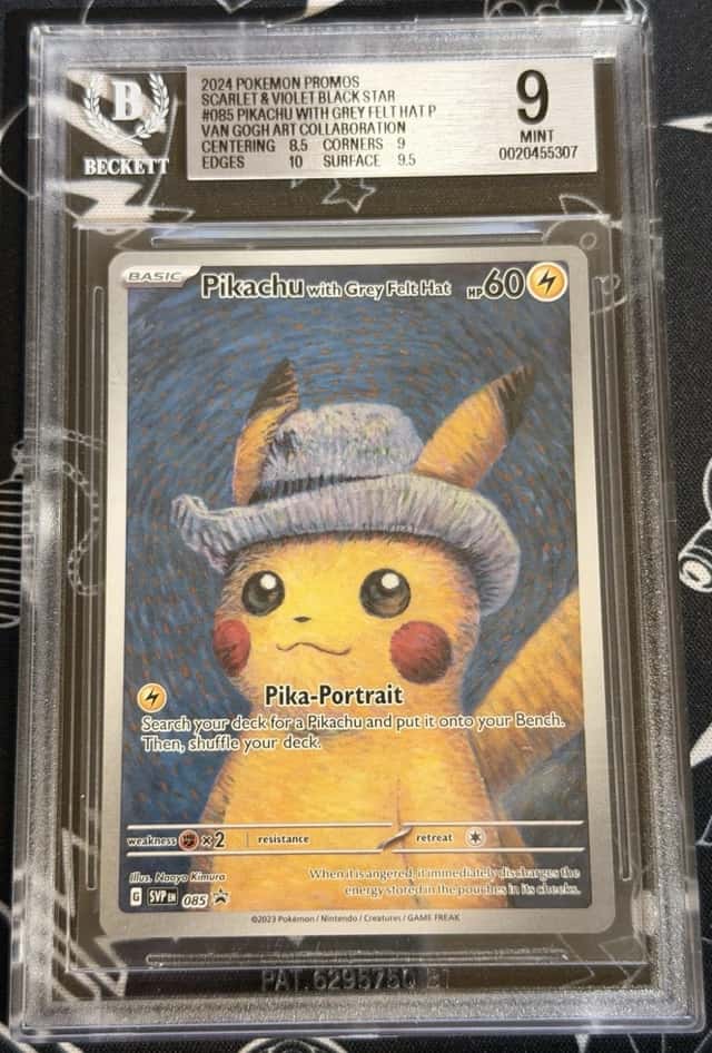 Pikachu/Grey Felt Hat