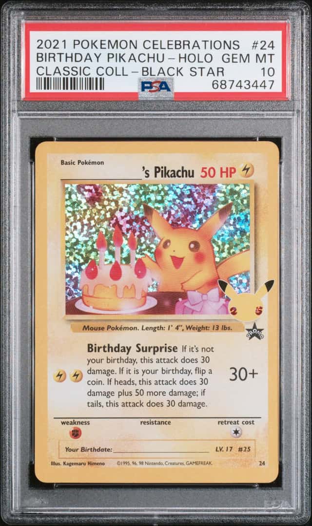 _____'s Pikachu STAMP [25th Anniversary] TEXTURED CONFETTI HOLO
