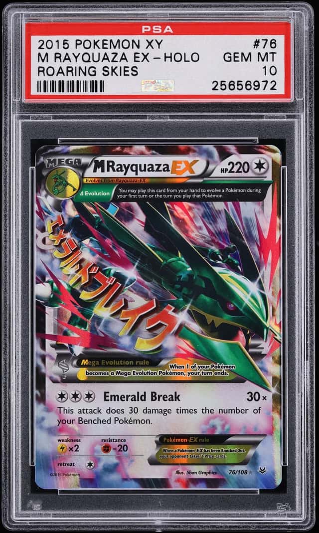 2015 Pokemon XY Roaring Skies Holo M Rayquaza EX #76 PSA 10 GEM MINT
