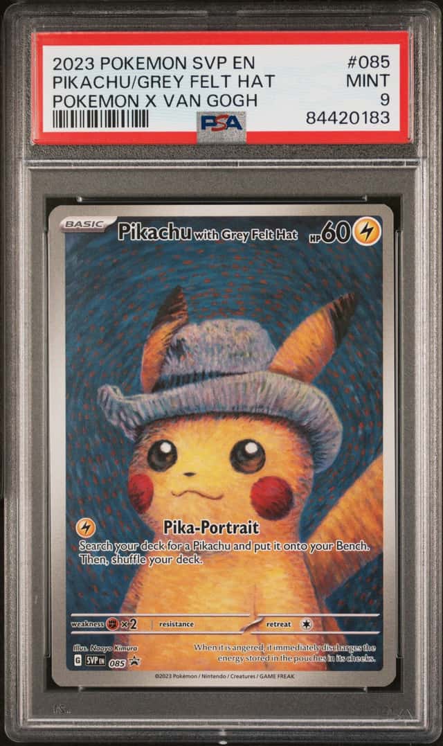 Pikachu/Grey Felt Hat