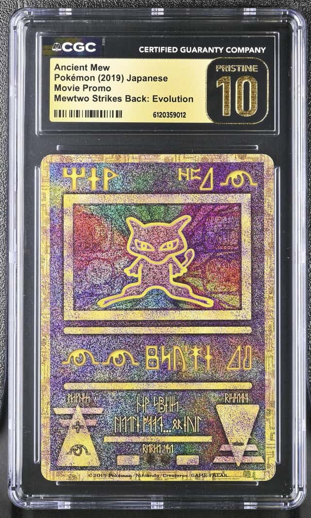 Pokemon CGC 10 PRISTINE Ancient Mew Mewtwo Strikes Back Movie 2019 PSA Japanese