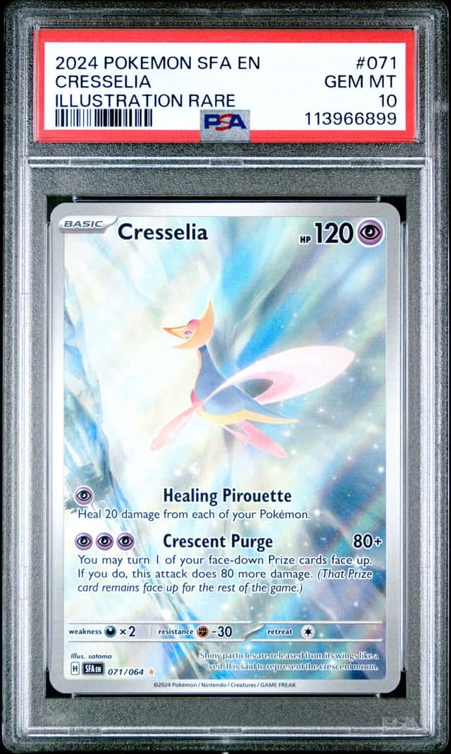 PSA 10 Gem Mint Cresselia 071/064 Sv: Shrouded Fable Holo Pokemon TCG