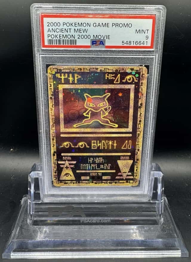 2000 POKEMON GAME MOVIE POKEMON 2000 MOVIE ANCIENT MEW PSA 9 - WITH SWIRL
