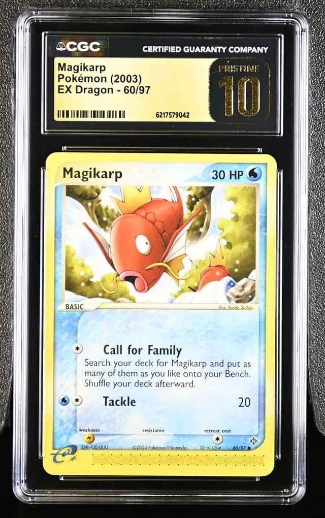 2003 Pokemon EX Dragon Magikarp #60/97 CGC 10 Pristine