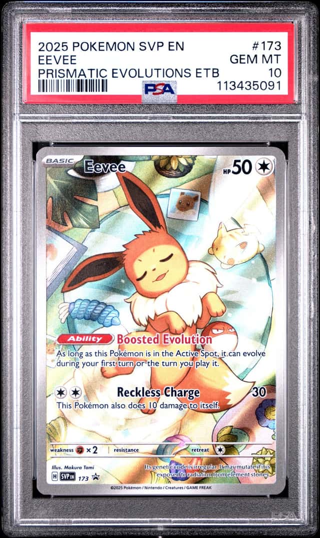 Pokemon SV Black Star Promos Eevee 2025 #173 PSA 10 GEM MINT