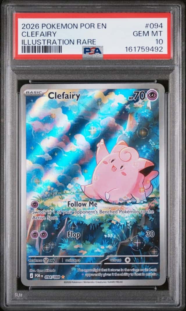 2026 POKEMON POR EN-PERFECT ORDER ILLUSTRATION RARE #094 CLEFAIRY PSA 10